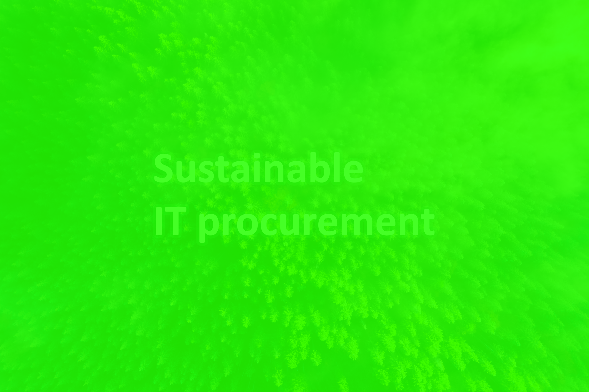 Sustainable IT procurement for High-end datacenter equipment
